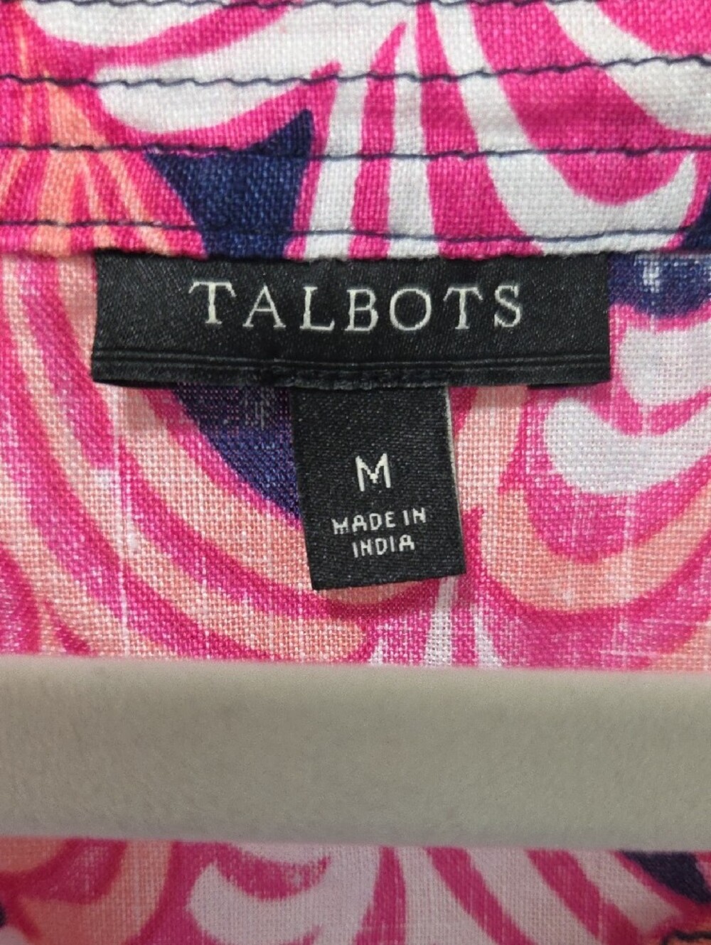 Talbots Pink Multi-Pattern Sleeveless Shell Top - Picture 3 of 4